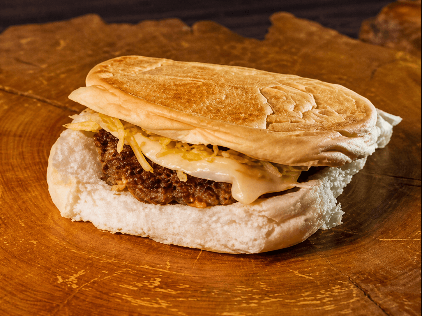 X Burguer do Primo's Lanches no pão fresco